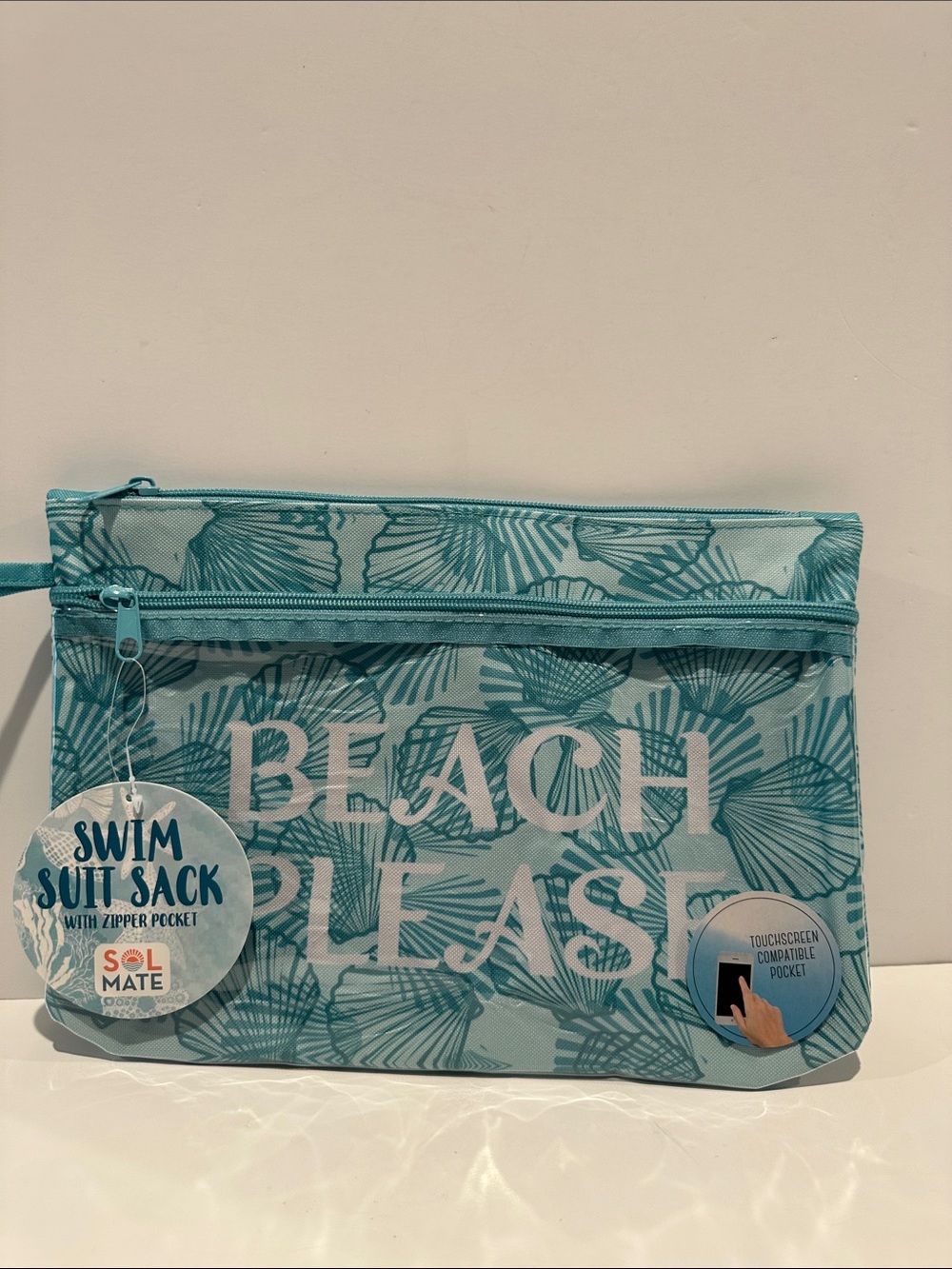 NWT Swim Suit Sack with Zipper pocket. Great for carrying phones etc.
